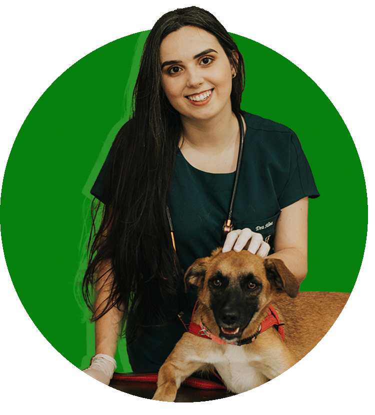 Dra. Aline Santos, médica-veterinária e fundadora da Vetbook