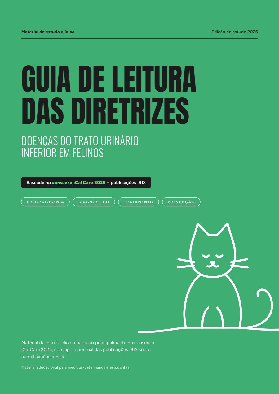 Capa do Guia de Leitura das Diretrizes DTUIF em Felinos
